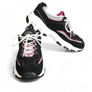 Skechers Women’s  Lites 11860 Black&Pink Casual Walking Shoes Sneakers Size 9